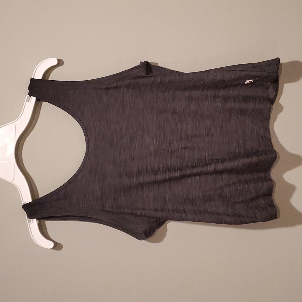 Born Primitive Twist Back Crop Tank, Dark Heathered Grey, Medium